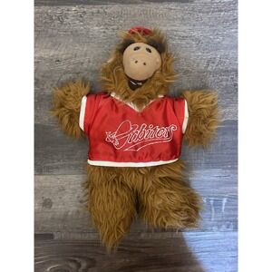 ALF Vintage 1988 Plush Hand Puppet Stuffed Animal Small Brown Red 6-14 in